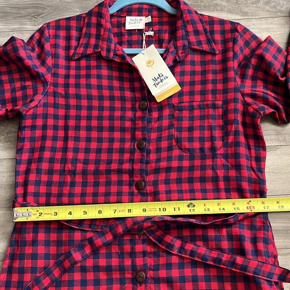 Sabina Shirtdress Red Gingham size womens Small - Picture 9 of 11